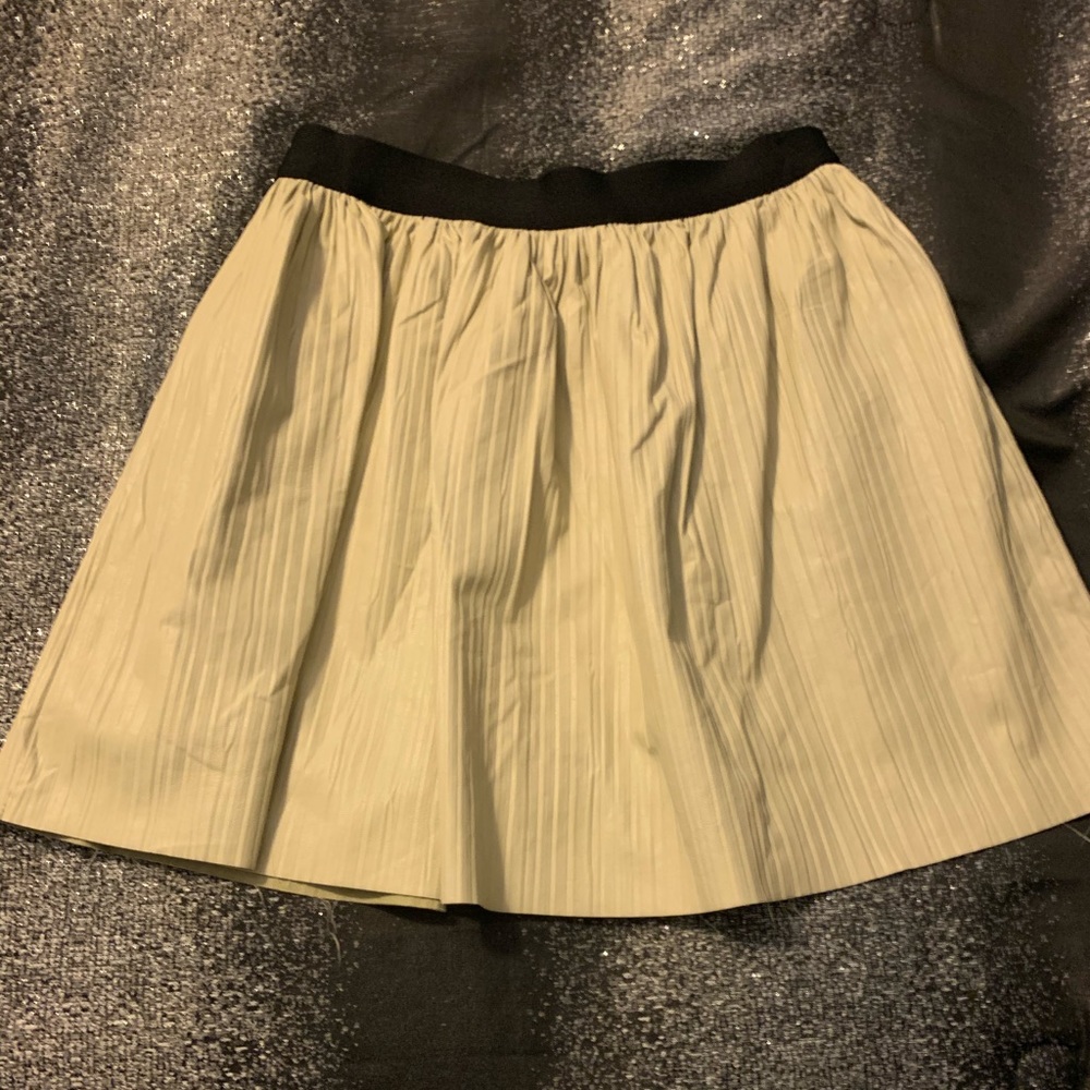 Leather mini skirt